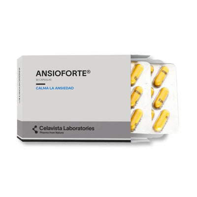 Suplemento natural para ansiedad y nervios con magnesio y triptófano - Ansioforte vista delantera