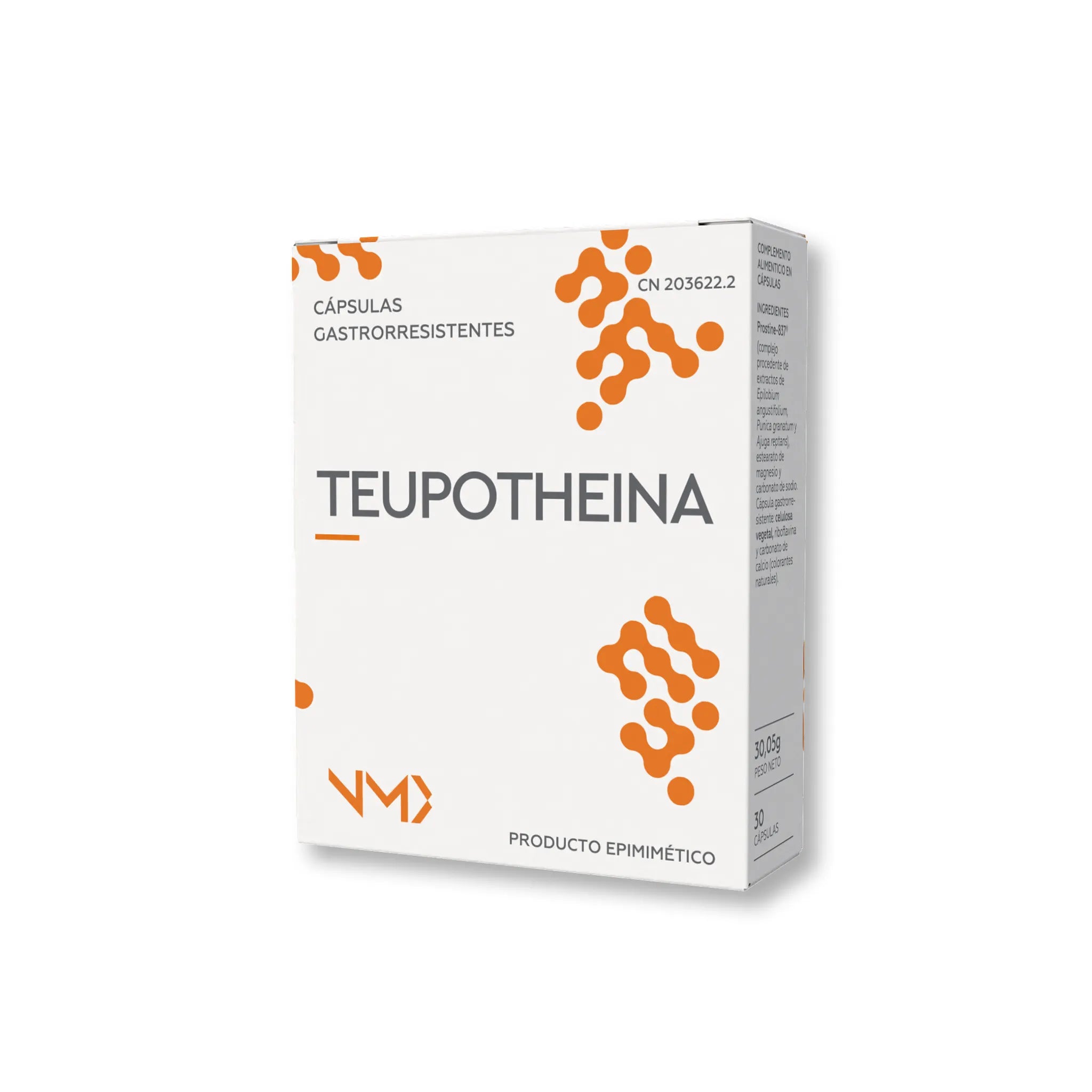 Suplemento Teupotheina epimimético para bienestar urinario masculino